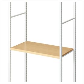 中間棚セット 奥行40cmタイプ 幅75cm ラテラル・ロコ ホワイト用〔ストエキオリジナル〕