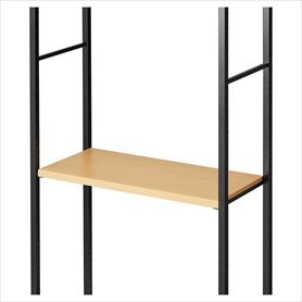 中間棚セット 奥行35cmタイプ 幅75cm ラテラル・ロコ ブラック用〔ストエキオリジナル〕