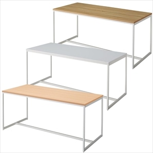 スチール脚大型テーブル 幅180cm ホワイト脚〔ストエキオリジナル〕