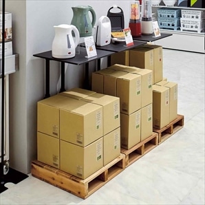 スチールディスプレイスタンド黒 幅40×奥行40cm〔ストエキオリジナル〕