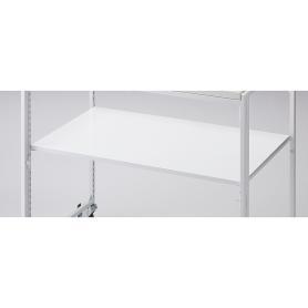 幅90×奥行55cm中間スチール棚セット ホワイト用 新型ハコマルシェワゴン本体幅90×奥行60cm用〔ストエキオリジナル〕