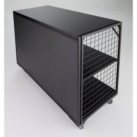 幅90×奥行60cm ブラック用下部用ネット 新型ハコマルシェワゴン〔ストエキオリジナル〕