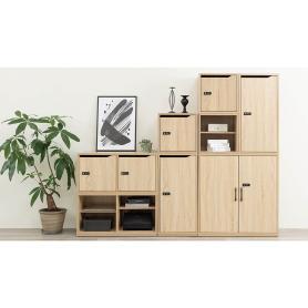 木製収納ロッカー(ダイヤル錠)奥行40×高さ80cm