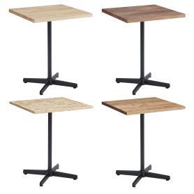 セレクトカフェテーブル 角型 黒脚 60cm角×高さ71.5cm〔ストエキオリジナル〕