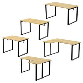 ユニットデスク 黒脚 ウッドナチュラル