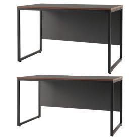 シリウスワークデスク ダークグレー 奥行60×高さ72cm