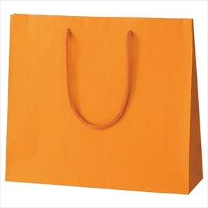 カラー手提げ紙袋 オレンジ