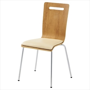 曲げ木スタッキングチェア メラミン貼り〔ストエキオリジナル〕