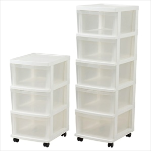 深型ストッカー ホワイト 1台