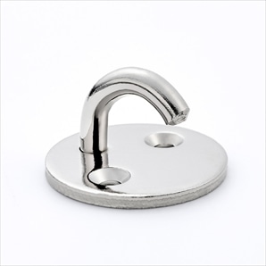 丸型アイアンオープンアイプレート