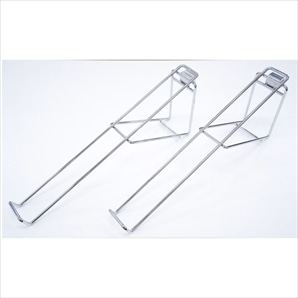 【2個】スチール製PPバスケット用スタンド大2個組