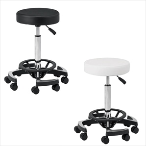 2WAY昇降スツールB-087(足踏み＆ハンドレバー)