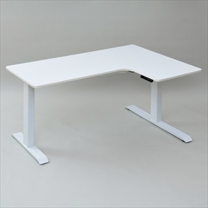ユニットデスク 昇降脚 白脚 ホワイト天板
