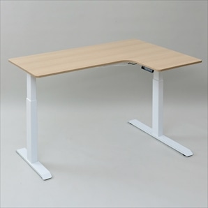ユニットデスク 昇降脚 白脚 ウッドナチュラル天板