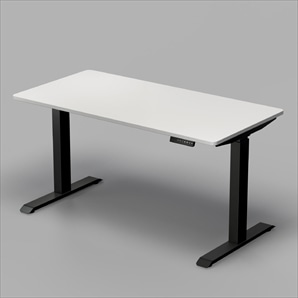 ユニットデスク 昇降脚 黒脚 ホワイト天板