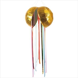 金張りくす玉 垂れ幕付