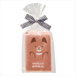 【360枚】おめかしアニマル ハーフハンカチタオル(4色アソート)