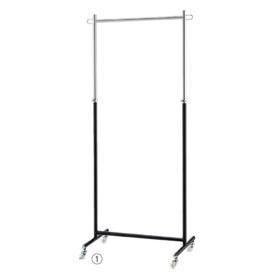 【5台組】溶接式ハンガーラック 黒〔ストエキオリジナル〕