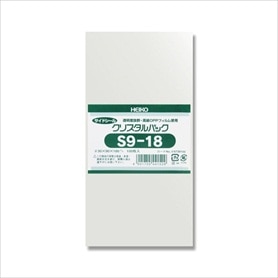 【100枚】HEIKO クリスタルパック 9×18cm OPP袋 透明 S9-18