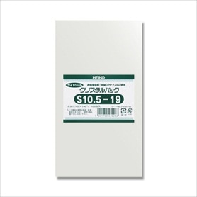 【100枚】HEIKO クリスタルパック 10.5×19cm OPP袋 透明 S10.5-19