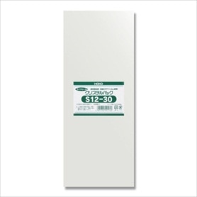 【100枚】HEIKO クリスタルパック 12×30cm OPP袋 透明 S12-30