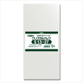 【100枚】HEIKO クリスタルパック 13×27cm OPP袋 透明 S13-27