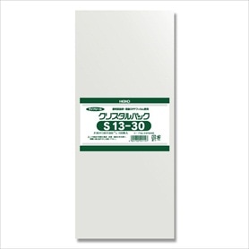 【100枚】HEIKO クリスタルパック 13×30cm OPP袋 透明 S13-30