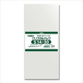 【100枚】HEIKO クリスタルパック 14×30cm OPP袋 透明 S14-30