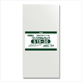 【100枚】HEIKO クリスタルパック 15×30cm OPP袋 透明 S15-30