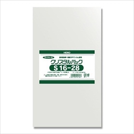 【100枚】HEIKO クリスタルパック 16×28cm OPP袋 透明 S16-28