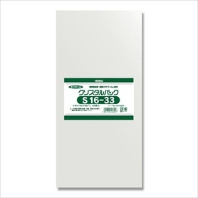 【100枚】HEIKO クリスタルパック 16×33cm OPP袋 透明 S16-33