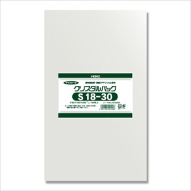 【100枚】HEIKO クリスタルパック 18×30cm OPP袋 透明 S18-30