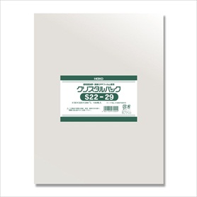 【100枚】HEIKO クリスタル パック 22×29cm OPP袋 透明 S22-29