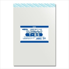 【100枚】HEIKO クリスタルパック テープ付き 19.5×27cm B5用 OPP袋 透明 T B5