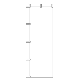 のぼり 白無地 L字縫製付き