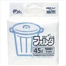 【100枚】環優包装フォルタ 業務用強力ゴミ袋 半透明