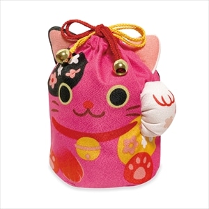 招き猫巾着