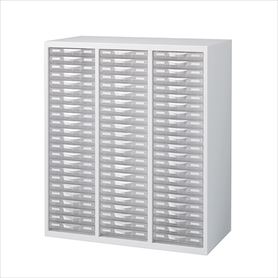 生興 プラスチックキャビネット 下置用【RW45システム収納庫】 3列浅型23段