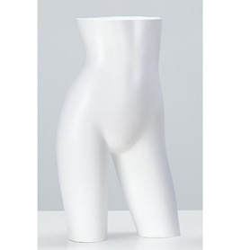 婦人卓上パンツトルソー ハイウエスト 白艶消し塗装