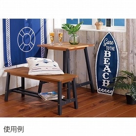 焼杉テーブル箱付き（ハンドメイド） Antique（アンティーク） 焼杉テーブル