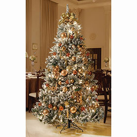 公式 通販ストア エキスプレス フロストツリーセット ゴールド クリスマス おしゃれ 人気 H180 W115cm 店舗運営用品