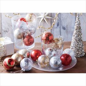 20個 クリスマス クリスマスツリー オーナメント ポインセチア　装飾 造花 赤 6個 ポインセチアオーナメント20cm レッド 6個