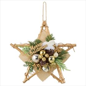 デラックス クリスマスリースセット 直径50cm