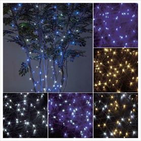 【送料無料/即納】 LED98球 レインボーグラデーションライト クリアコード アウトドア・エクステリアライト