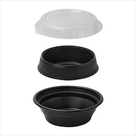 50個】デリバリー デリ容器(本体 黒): 飲食店／キッチン用品ストア