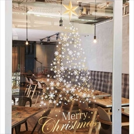 ポップアップクリスマスツリー クリスマスツリー スノーフレーク ツリー ストア・エキスプレス ポップアップスノーツリー H180×W71cm 1セット