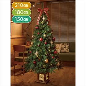 LED ノルディックレッドバッククリスマスツリー50cm