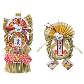 本格しめ縄飾り 扇(小)