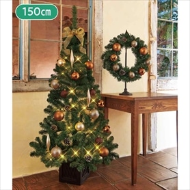 クリスマスツリー 120cm シャンパンゴールド 2mツリー[シャンパンゴールド] – miyako decoration