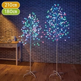 LEDクリスタルモチーフ ツリー210cmブルー